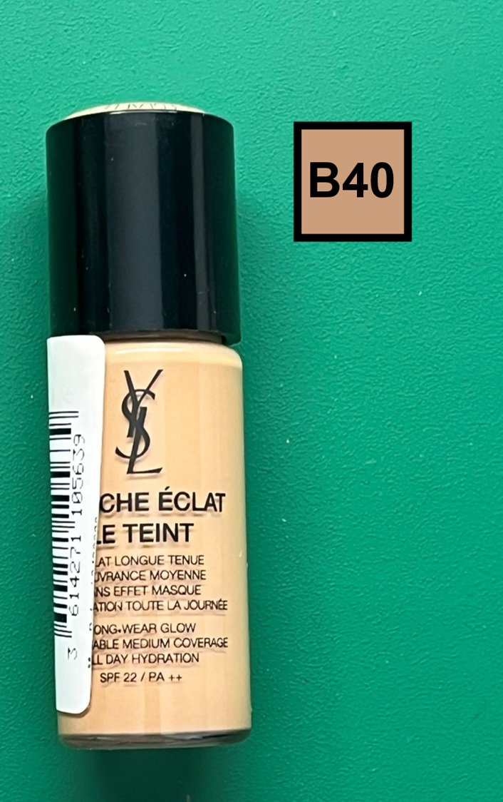 YSL Touche Eclat Le Teint Long-Wear Glow SPF22/PA++ B40-Sand 10ml