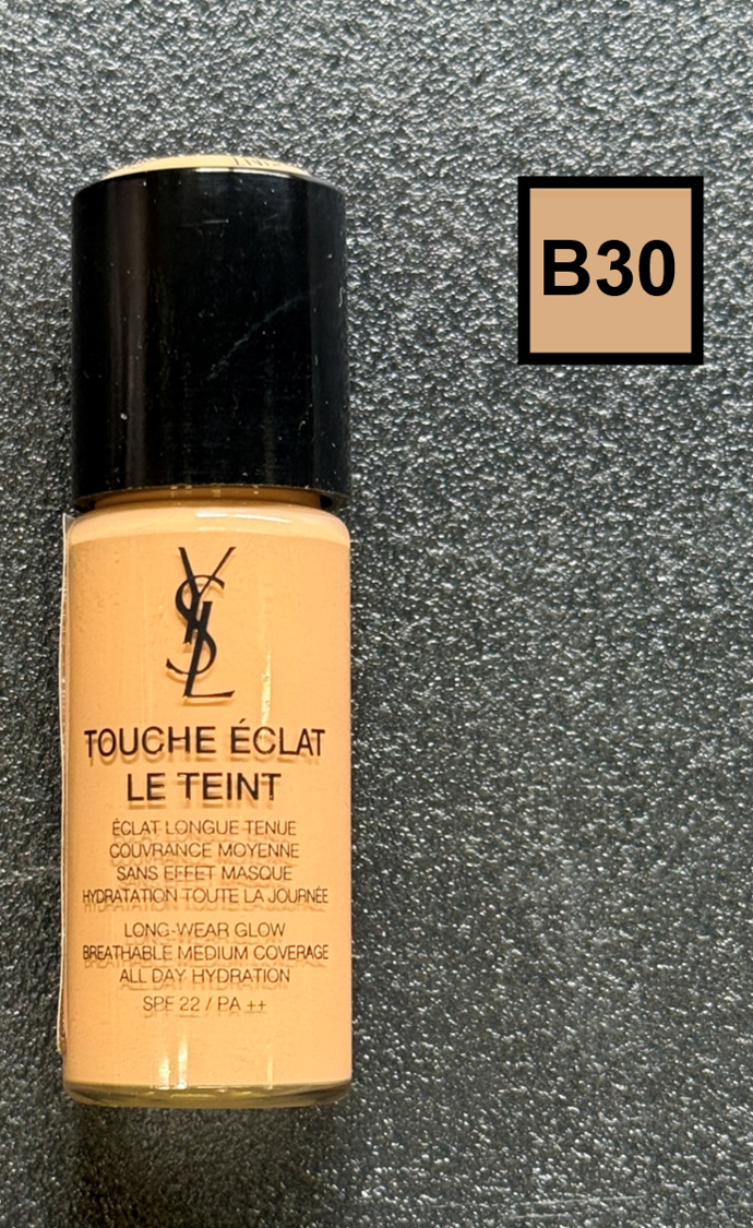 YSL Touche Eclat Teint Long-Wear Glow SPF22/PA++ B30-Almond 10ml