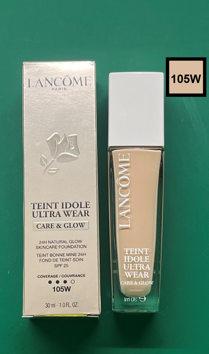 Lancome Teint Idole Ultra Wear Care & Glow Serum Foundation SPF25 #105W 30ml