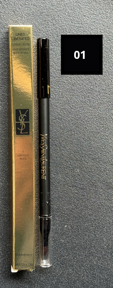 YSL Lines Liberated Waterproof Eye Pencil 01-Unbridled Black 1.2g