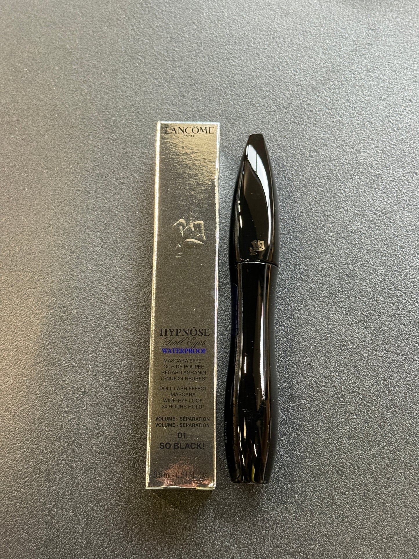 Lancome Hypnose Doll Eyes Waterproof Doll Lash Effect Mascara Wide Eye Look 24 hours Hold 01- So Black 6.5ml