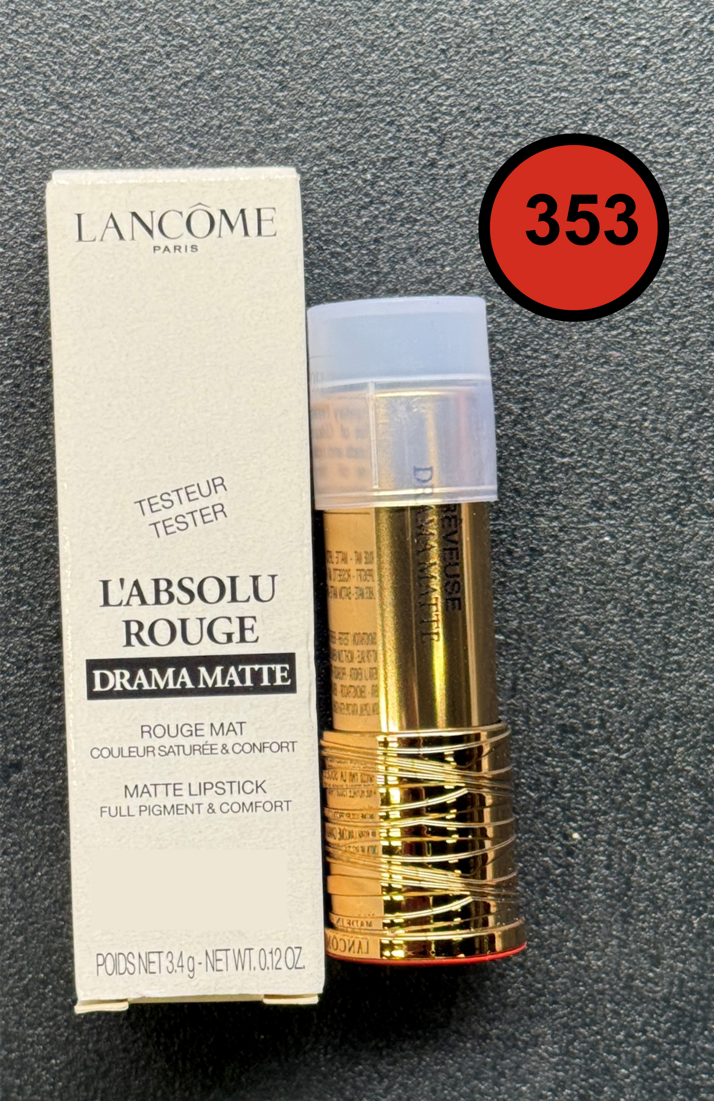 Lancome Absolu Rouge Drama Matte 353-Mademoiselle Penelope 3.4g